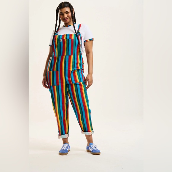 Lucy & Yak Pants - Lucy & Yak Rainbow Dungarees NWT UK22